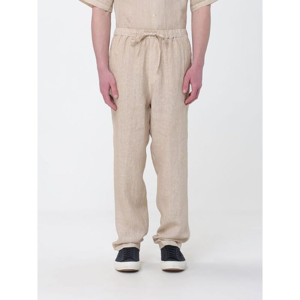 120% Lino Men 120% Lino Linen Drawstring Trousers